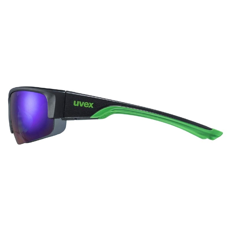uvex sportstyle 215, occhiali sportivi unisex, specchiato, comfort senza pressione