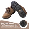 HARFINGTON 28pcs Heel Plates Heel Taps Rubber Repair Pad Replacement