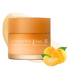 Lip Sleeping Mask, Long-Lasting Moisturizing Lip Mask, Night Care Lip Product, Moisturizing And Nourishing Chapped Lips, Repairing Lip Balm, Lip Skin Care, Enhanced Hydration (#1 Peach)