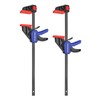 WORKPRO 12" Clamps for Woodworking 2-Pack, Quick-Release Wood Clamps/Spreader Light