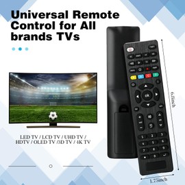 Saysurey 10 Pack TV Remote Universal Replacement Compatible with All Smart TV LED LCD HDTV 3D Series for Motel Hotel Nursing Home