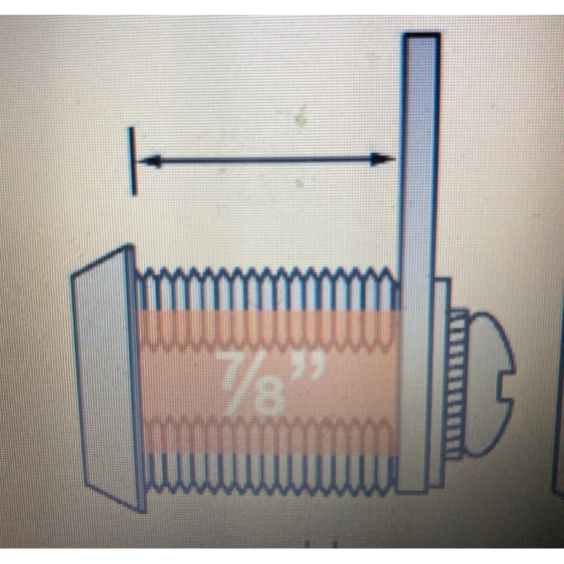 Global Link 7/8" Hatch Cam Lock Key G391 RV Camper