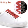 DELELE 2 Pairs Reflective Shoelace Flat Red Safety Laces for