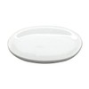 MyTinyWorld 3 x Dolls House Miniature 23mm x 35mm White Glazed Ceramic Plates
