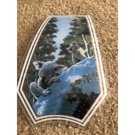 OK Lighting Koala Lamp Glass Light Panel Replacement Pane Vintage