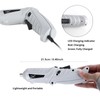 Gray Electric Screwdriver, 3.6V Cordless Screwdriver Rechargeable with 44pcs Screwdriver