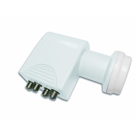 Micro Quattro Universal LNB (Full HD, 3D Ready, 0.1 dB) White