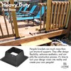 2PCS 4x4 inch Post Base, LAVANE Heavy Duty Powder-Coated Steel