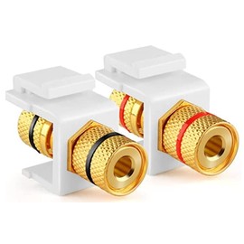 Banana Jack Plugs Keystone Jacks for Speaker Connection Pack of 2