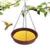 Hanging Bird Feeding Dish Feeder Tray, Outdoor Garden Decoration for