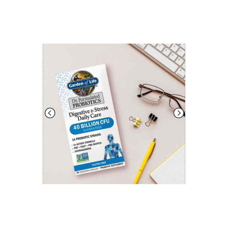 Garden Of Life Probióticos Cuidado Diario Digestivo Y Stress Sabor