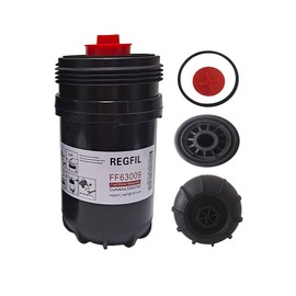 REGFIL FF63009 Fleetguard Fuel Filter Water Separator Replaces 5303743 FF63008 FH22168 5304214 5289121 FF63054NN 6.7 Cummins B/L series Diesel Engine Filtration Element 10 Micron On Highway-Bus/Truck