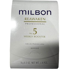 Milbon No. 5 Reawaken Professional weekly booster Hair Masque Color Safe 4 x 0.3 Fl. Oz.