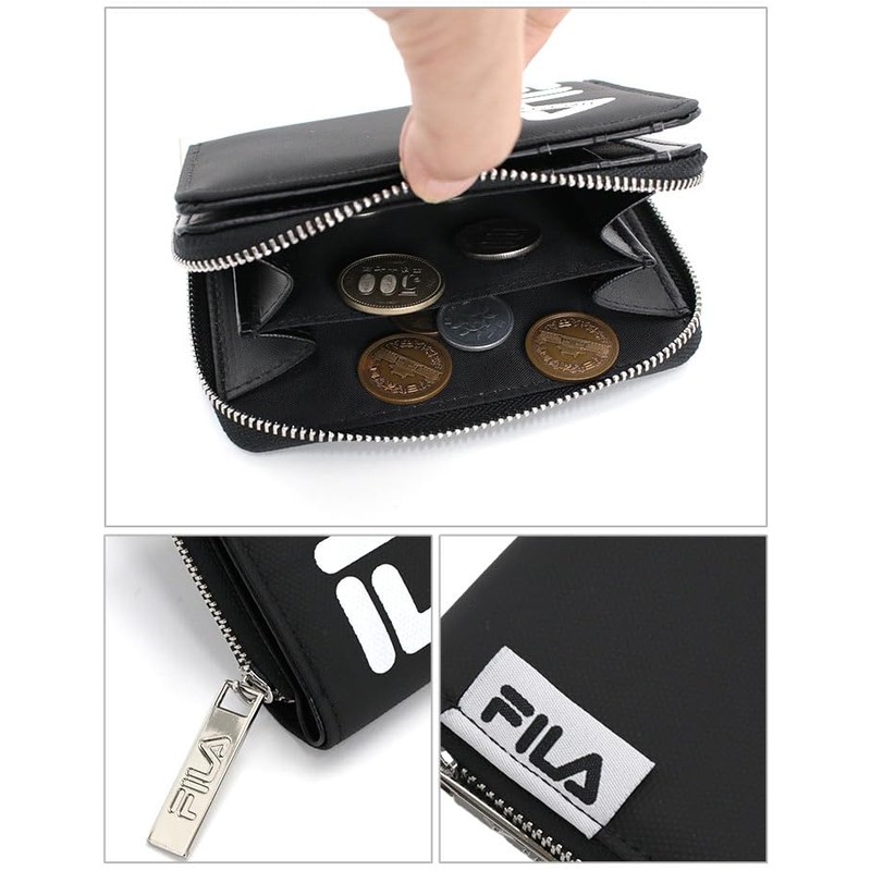 Fira FIMS-0356 Bi-Fold Wallet, Round Zipper, Men's, Women's, Kids, Juniors,