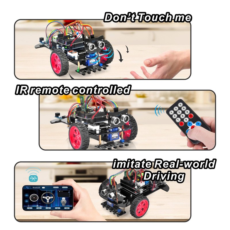 OSOYOO Arduino Arduino UNO Model 3 Robot Car DIY Starter