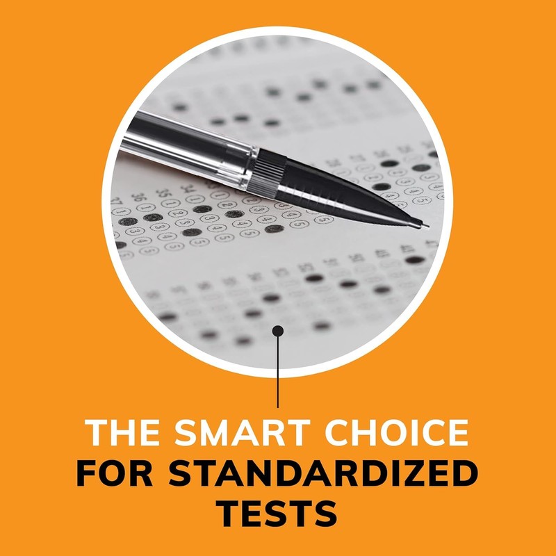 BIC Mechanical Pencils #2 Extra Smooth, Transparent Barrels with Assorted