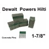 Powers 400  Pcs   1-7/8" Collated Concrete pins nails Dewalt Powers. Hilti.
