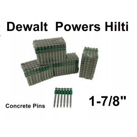 Powers 400  Pcs   1-7/8" Collated Concrete pins nails Dewalt Powers. Hilti.