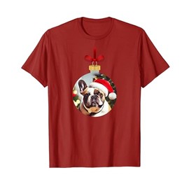 Christmas French Bulldog Ornament T-Shirt