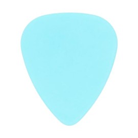 Delrin Light Blue Guitar Or Bass Pick - 1.0 mm Heavy Gauge - 351 Shape - 1 Pack