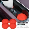 AUCELI Car Cup Holder Coasters, 4PCS Non-Slip Silicone Vehicle Insert