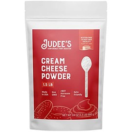 Judee’s Cream Cheese Powder 1.5 lb (24 oz) - 100% Non-GMO, Keto-Friendly - rBST Hormone-Free, Gluten-Free and Nut-Free - Made from Real Cream Cheese - Made in USA - Use in Spreads, Dips, and Baking