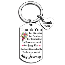 Davrock Thank You Gifts for Women Men Counselor Teacher Thanksgiving Appreciation Keychains Gift Inspirational Present for Friends Boss Colleague Coworker Goodbye Farewell Leaving Job Souvenirs