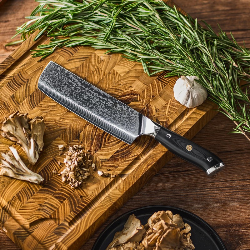 KYOKU Nakiri Knife - 7" - Shogun Series - Japanese