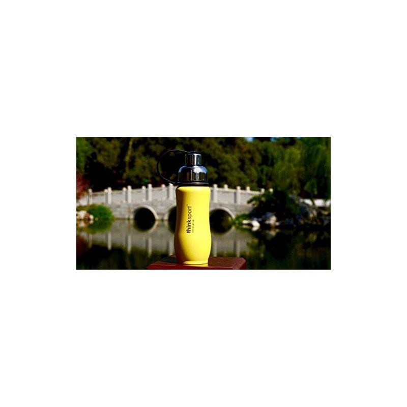Thinksport Insulated Sports Bottle, 12 oz., Yellow