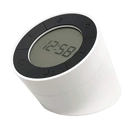 Acctim Jowie Dual Digital Alarm Clock/Nightlight Superbrite® Crescendo Alarm Touch Sensor (White)