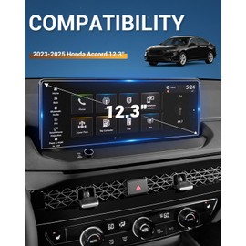 2025 Accord Anti Glare Screen Protector Matte for 2023 2024 2025 Honda Accord Hybrid (Sport/EX-L/Sport-L/Touring) 12.3" Infotainment Screen Cover Saver Glare-Free Anti-Fingerprint Accord Accessory