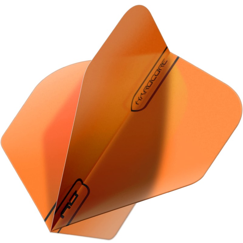 Hardcore Orange Extra Thick Standard Dart Flights - 5 Sets