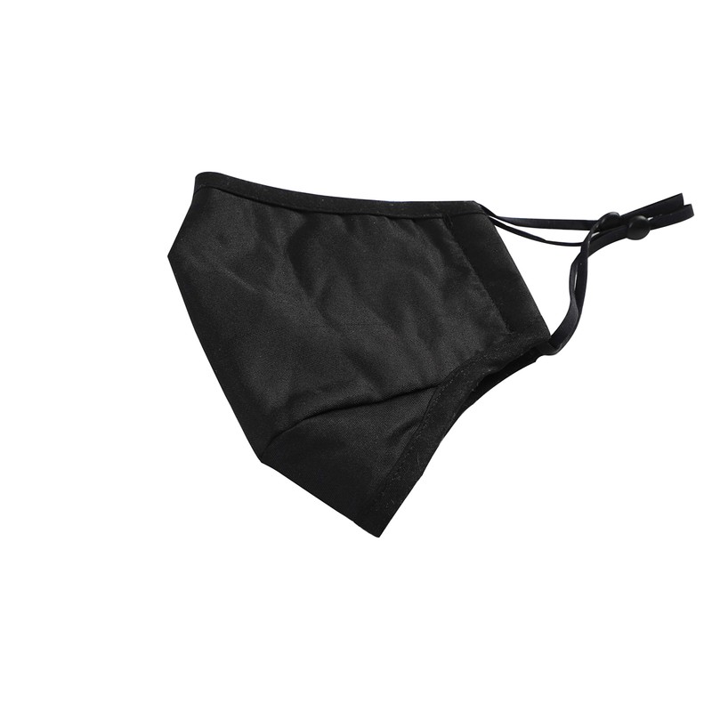Komonee 4 Ply Winter Washable Reusable Black Face Mask Dustproof