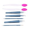 Blackhead Remover Tweezers Kit with Hot Compress Towel Clean Brush