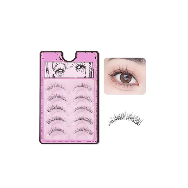 XUZOO Natural Popular False Eyelashes Soft Eyelashes Black False Eyelashes