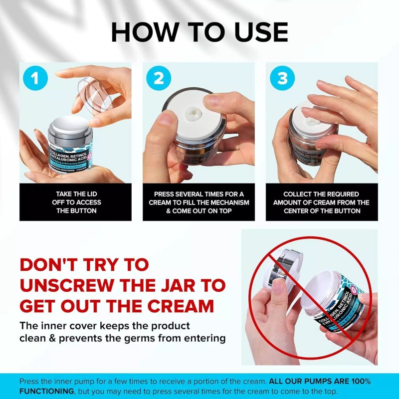 SimplyVital Nourishing Retinol Face Moisturizer With Hyaluronic Acid 1.7 Fl