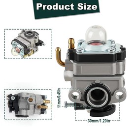ZAMDOE S430 C430 Carburetor for Ryobi X430 309370002 RY34001 RY34421 RY34441 RY34005 RY34442 RY34445 RY34422 RY34425 30cc String Trimmer S430 Weed Eater Engine Parts with Spark Plug
