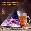1 x Triangle Coaster - Neon Starfish Ocean Sea Cork