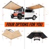 VEVOR Vehicle Awning 4.6x6.6ft Roof Rack Pull-Out Sun Shade Coverage