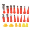 Topyond 16pcs Stainless Steel Caulking Nozzle Applicator and 6pcs Connection