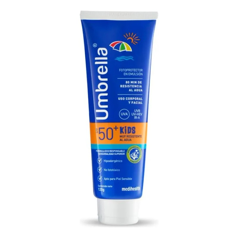 Umbrella Kids Protector Solar Muy Resistente Agua 120gr