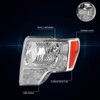 2Pcs Halogen Headlights Assembly Compatible with 09-14 Ford F150 |
