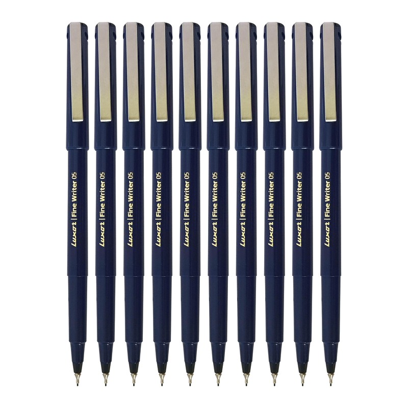 Write05 Fineliner Pens, VIOLET, 0.5mm Ultra Fine Tip, Pack of