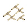 A ABSOPRO 5pcs 1/4" 6mm Hose ID Brass Barb Hose