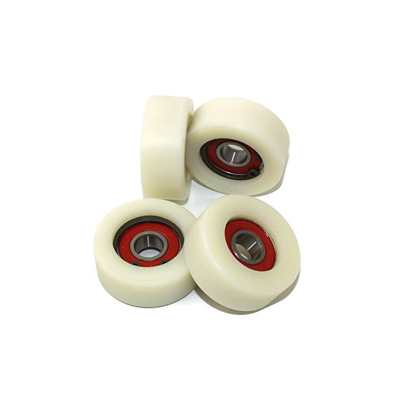 4 Pieces Nylon Polyamide Rollers 40 mm diameter 16 mm