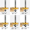 XDENGP Rabbet Router Bit Set 1/4 Shank, Rabbeting Router Bits
