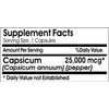 Capsicum 25,000mcg ~ 100 Capsules - No Additives ~ Naturetition