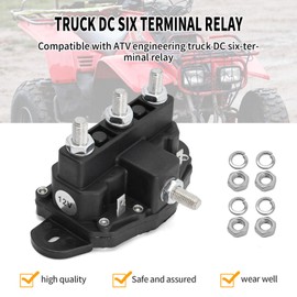 Motor Relay Winch Reversing Solenoid Value Switch Replacement for Trombetta Replace 2141211A11 2141211A1106 2141211A51 2141211A61 2141231A11 24450 24450BX(6 Terminal)