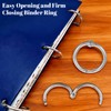 100PCS 1/2 Inch Binder Rings, Small Loose Leaf Book Rings,