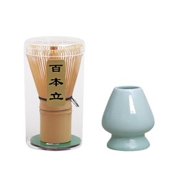Tea Ceremony Tools, 100 Piece Chasen, Chasen, Whisk, Tea Ceremony, Bamboo Chasen, Chasen, Chasen Rest, Matcha Tea Ceremony, Set of 2, Blue